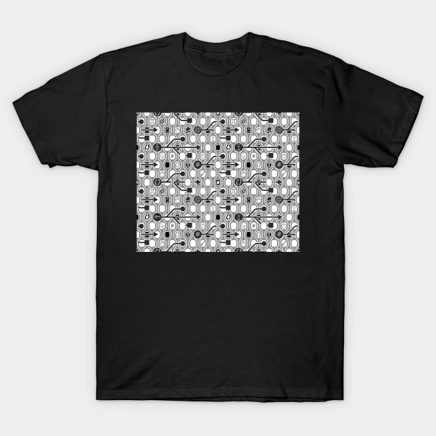 Geek spirit (Black and White) T-Shirt by BessoChicca